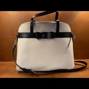 White Black Kate Spade Crossbody Purse